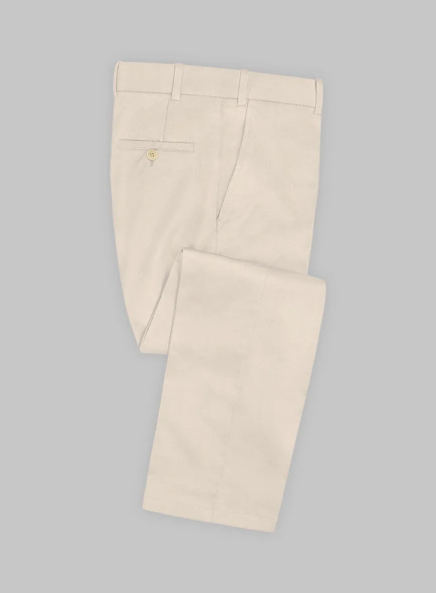 Beige Stretch Chino Suit