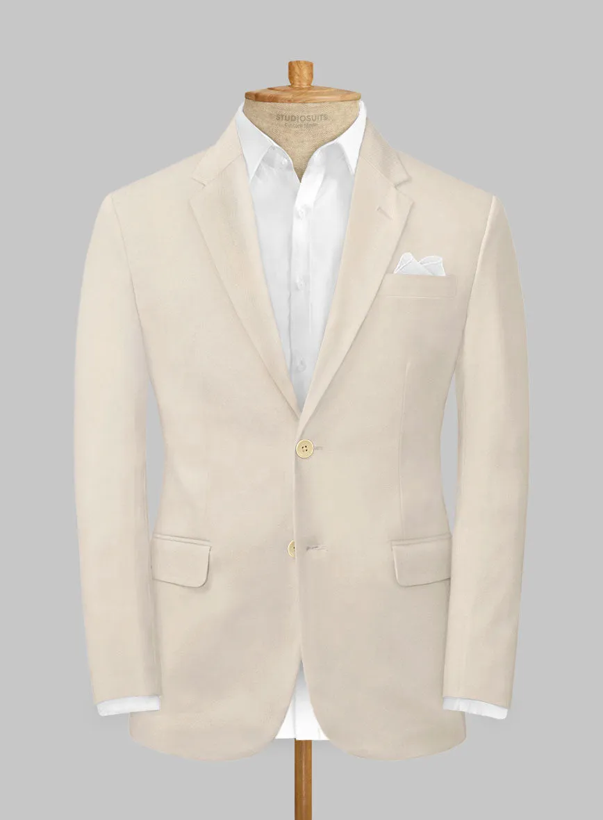 Beige Stretch Chino Suit