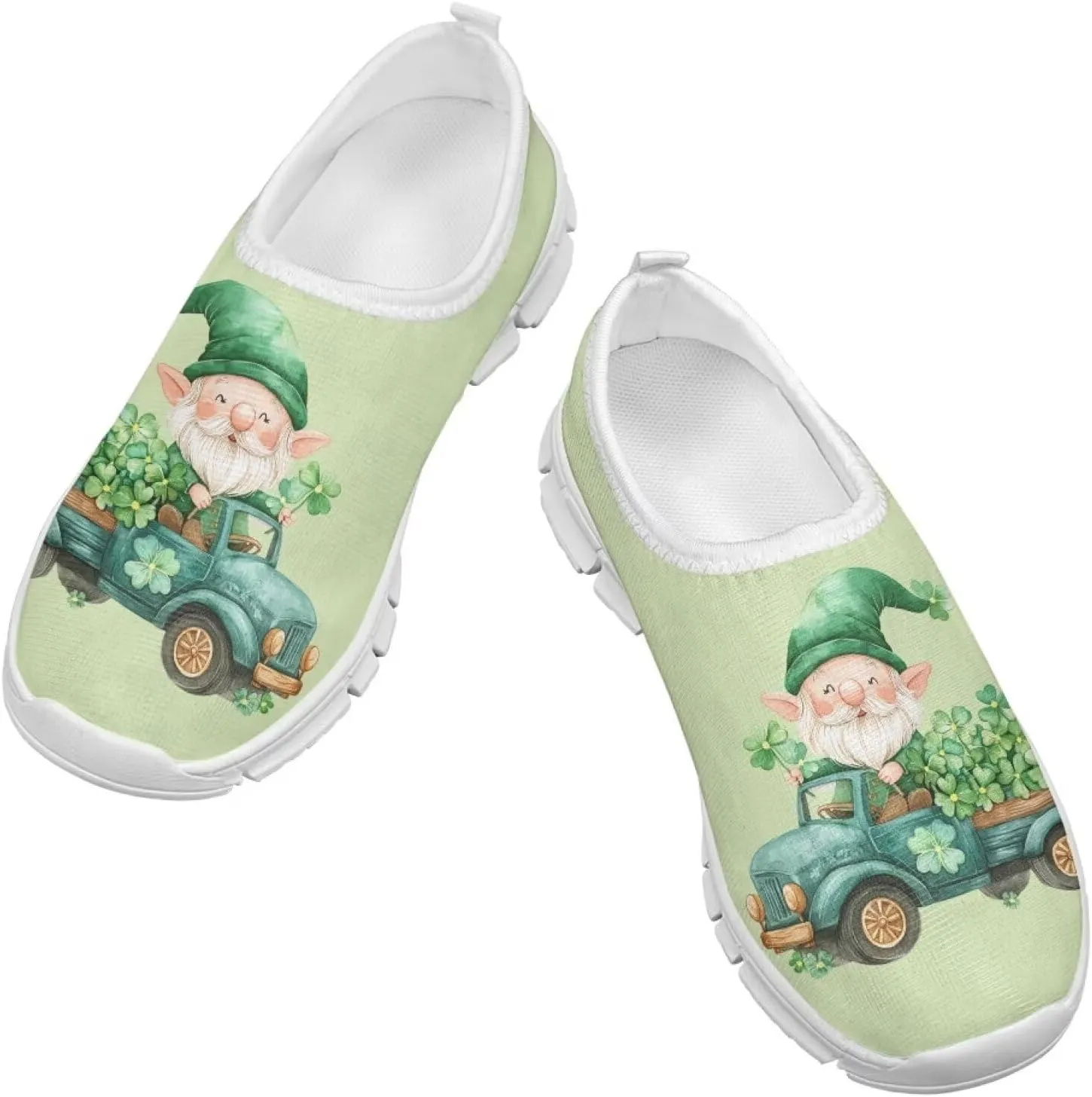 Boys Slip On Shoes Little Kids Tennis Shoes St. Patrick's Day Shoes