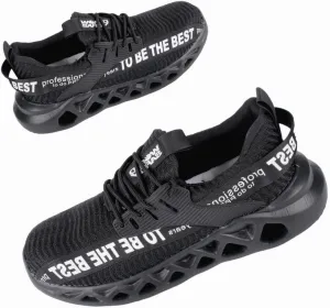 Comfortable, Ultra Lightweight and Durable Steel Toe Shoes for Men and Women - Safety Shoes with Ergonomic Design, Composite Toe Shoes, Puncture and Shockproof. Breathable and Fashionable Steel Toe Sneakers for men Work with Safety