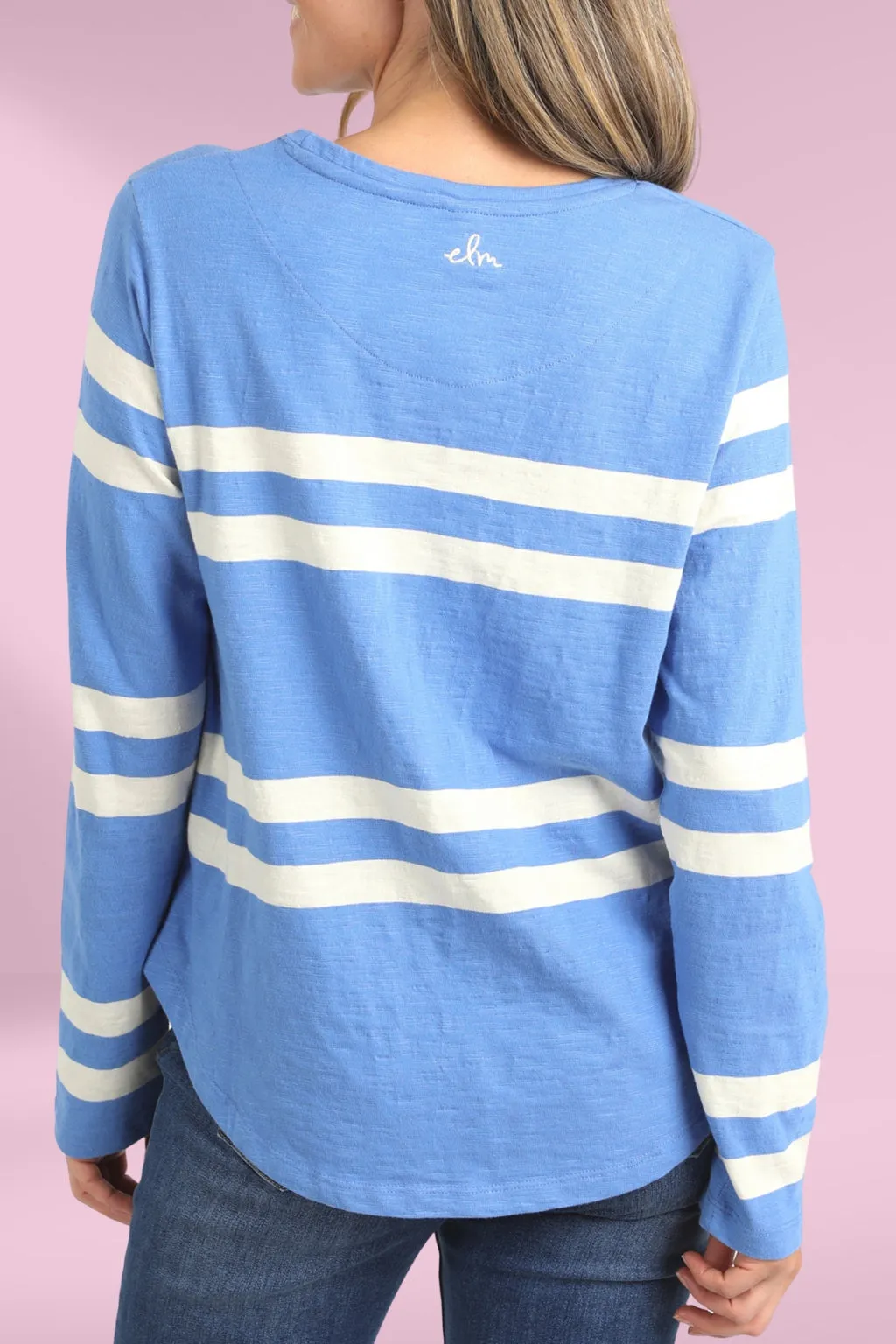 Elm Allegra Long Sleeve Tee Cerulean Blue
