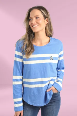Elm Allegra Long Sleeve Tee Cerulean Blue