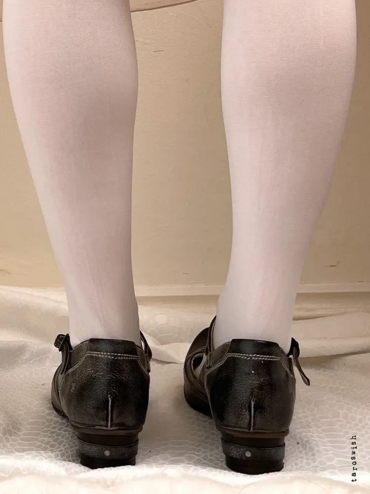   eu39 distressed mary jane heels