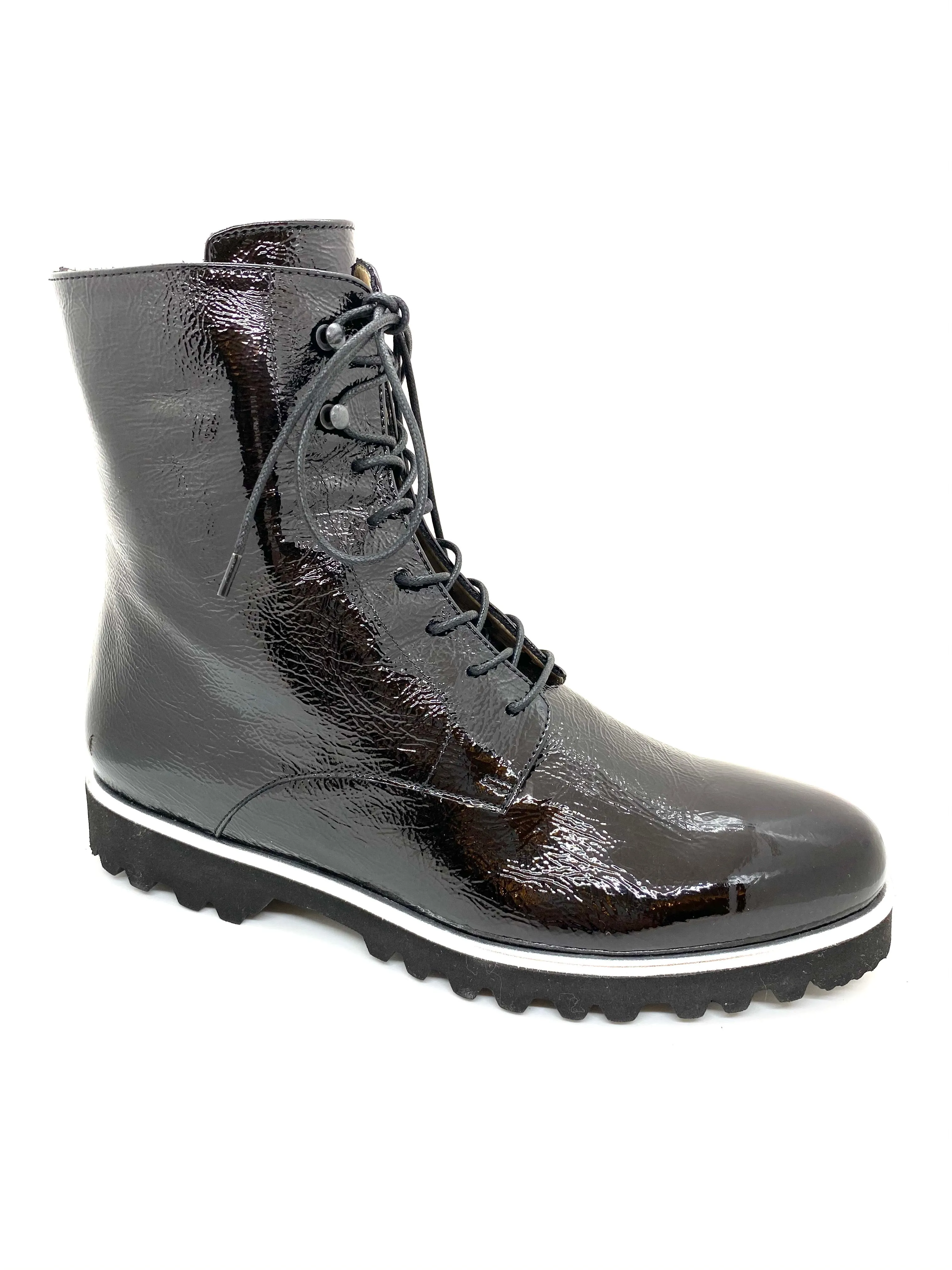 Holly-Vinci Lace Up Ankle Boot With Zip