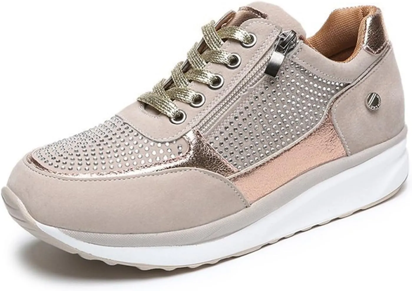 Lausiuoe Slip On Shoes Women Comfortable Running Shoes Non Slip Walking Gym Workout Mesh Tennis Shoes Fashion Sneakers
