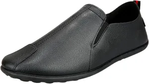 Leisure Men's Four Seasons Non Slip Flat Round Toe Breathable Slip On Lazy Leisure Casual Dress Shoes for Men Size 8 Cushion
