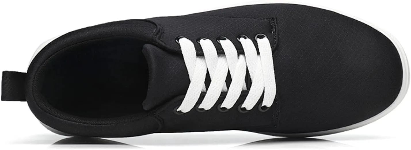 Men Casual Shoes Fashionable and Simple Solid Color Thick Bottomed Flat Bottomed Comfortable Canvas Dress Down Shoes Men