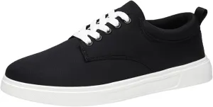 Men Casual Shoes Fashionable and Simple Solid Color Thick Bottomed Flat Bottomed Comfortable Canvas Dress Down Shoes Men