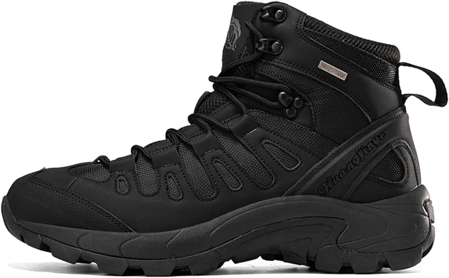 Men's Hiking Shoes Non Slip Water proof Trekking Outdoor Training Boots Fashionable Simple Solid Color Thick Sole Comfortable Lace Up Casual Winter Ankle Boots