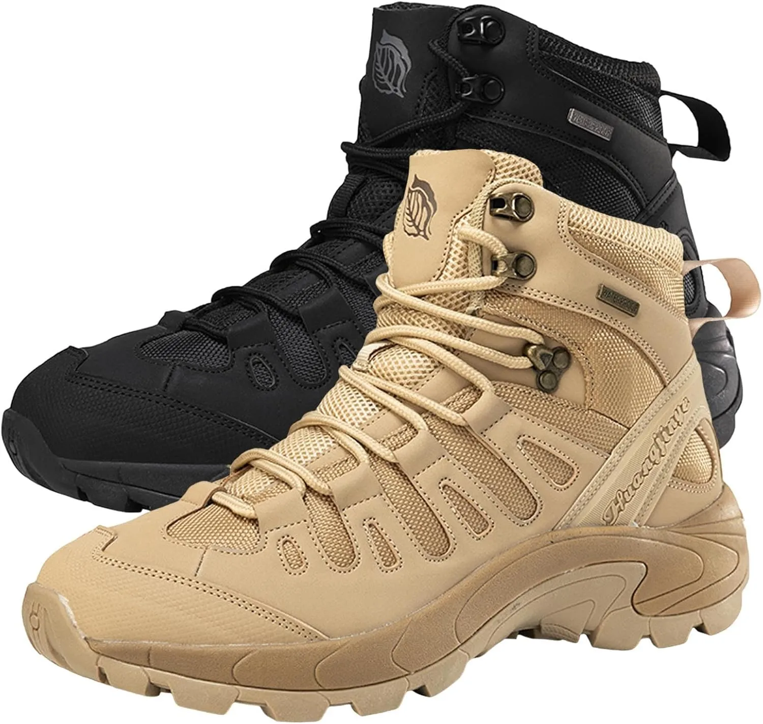 Men's Hiking Shoes Non Slip Water proof Trekking Outdoor Training Boots Fashionable Simple Solid Color Thick Sole Comfortable Lace Up Casual Winter Ankle Boots