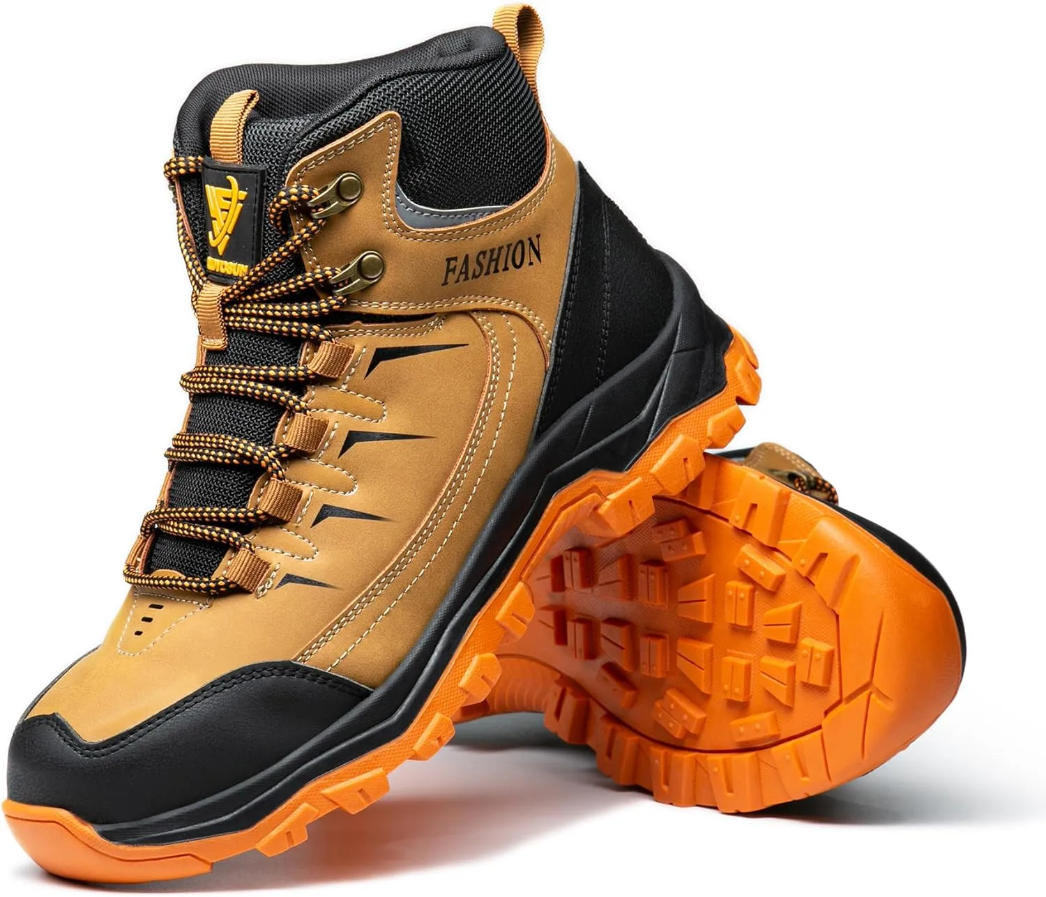 Men's Steel Toe Work Safety Shoes Comfortable & Durable Safety Work Boots Industrial Construction Sneakers