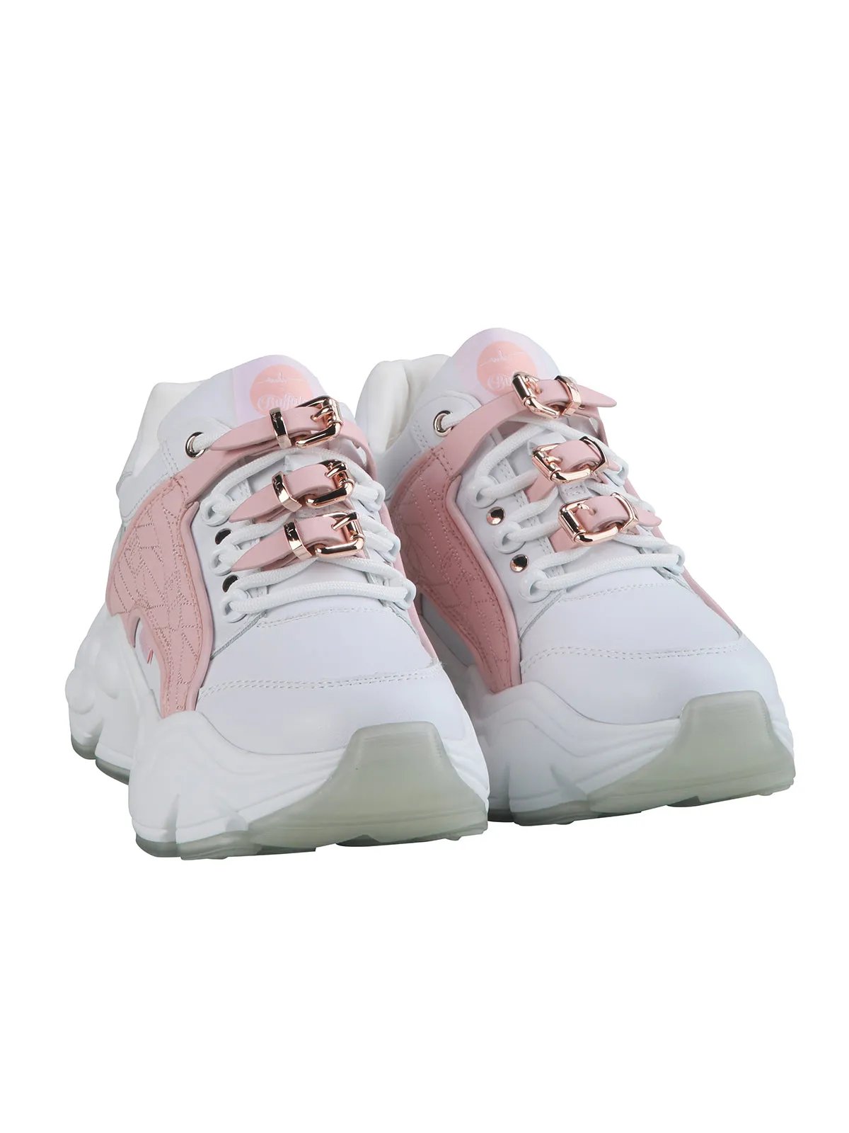 MH X BUFFALO BINARY SNEAKER WHITE/ROSE