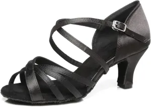 Minishion Comfortable Womens Ballroom Dance Shoe Ankle Strap Wedding Prom Sandals