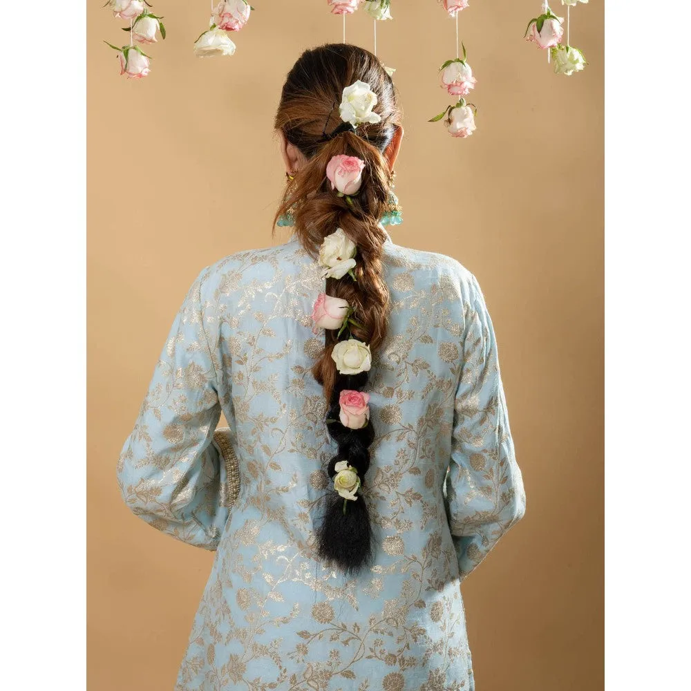 MONK & MEI Meena Pakistani Kurta Powder Blue (Set of 2)