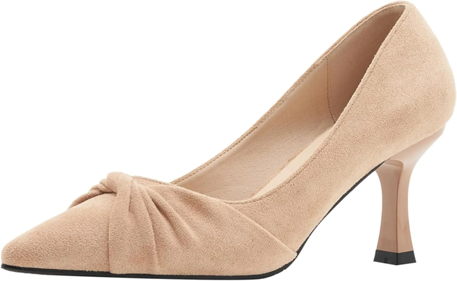 SAILING LU Pumps Shoes for Women Low Heels Wedding Dressy Sexy Kitten Heels Closed Pointed Toe Pumps Shoes