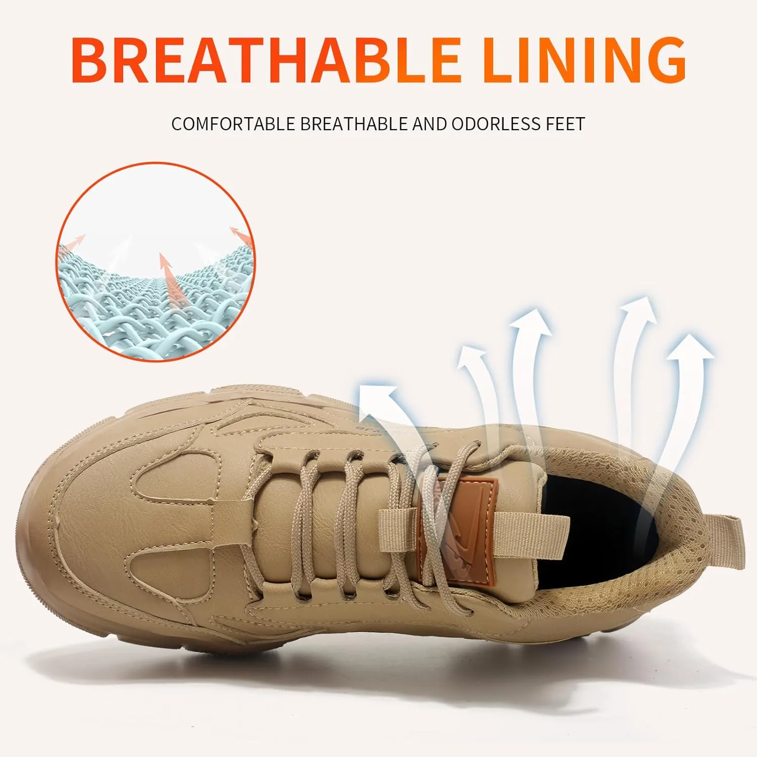 Steel Toe Shoes for Men Puncture Proof Indestructible Industry Construction Work Shoes Lightweight Comfortable Breathable Steel Toe Safety Sneakers