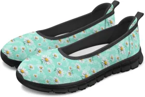Various Floral Print Women's Flats Round Toe Ballet Loafers Lightweight Mesh Breathable Casual Sneakers Work & Travel