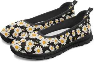 Various Floral Print Women's Flats Round Toe Ballet Loafers Lightweight Mesh Breathable Casual Sneakers Work & Travel