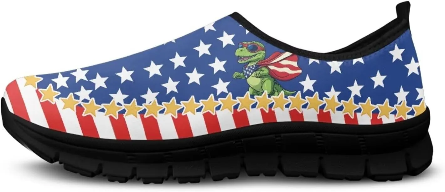 Women's Fashion Sneakers Slip On Walking Loafers Travel ShoesBlack Sole
