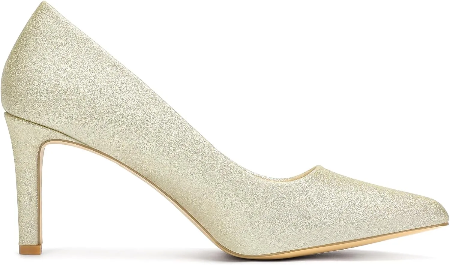 Women's Heels Closed Pointed Toe Pumps Stiletto High Heels Comfortable Wedding Party Dress Shoes 3-Inch