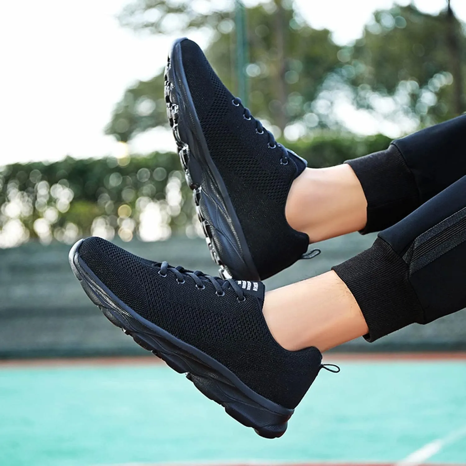 Womens Lace Up Sneakers Women Walking Tennis Shoes Non Slip Work Shoes Women Workout Men's Casual Shoes Fashion Sneakers White Tennis Shoe Cross Trainer Shoe