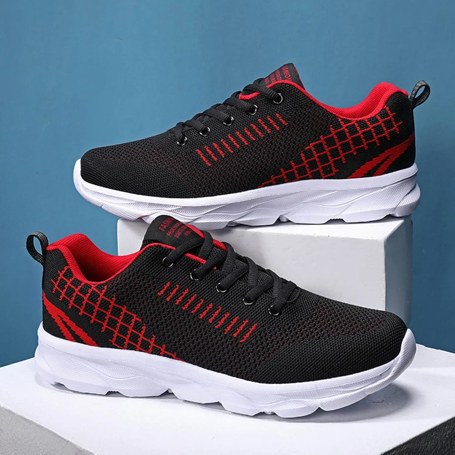 Womens Lace Up Sneakers Women Walking Tennis Shoes Non Slip Work Shoes Women Workout Men's Casual Shoes Fashion Sneakers White Tennis Shoe Cross Trainer Shoe